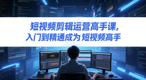 短视频剪辑运营 从入门到精通 成为高手-九零创业网