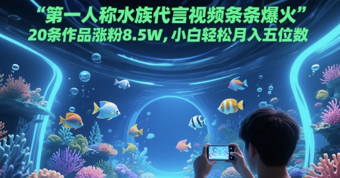 水族达人独白走红 月入五位数秘诀大公开-九零创业网