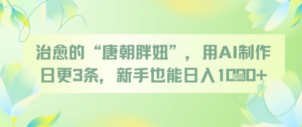 ### 日更内容 
**日更1 **
唐朝胖妞的治愈之旅 从美食爱好者到健康达人 她如何用AI科技重塑自我 焕发青春光彩 
**日更2 **
AI助力唐朝胖妞成功减重 揭秘她的每日健康食谱和运动计划 让你轻松拥有完美身材 
**日更3 **
唐朝胖妞的蜕变之路 跟随AI教练 一起探索健康生活的秘密 开启你的美丽新篇章 
### 新标题 
 AI助力唐朝胖妞逆袭 日更健康生活秘诀
