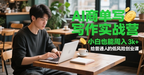AI商单实战营 小白周入3K+ 轻松创业新选择
