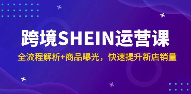 SHEIN运营课全解析 新店曝光快销秘籍-九零创业网