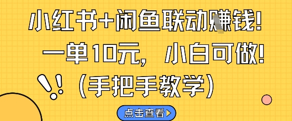 小红书闲鱼联动 小白轻松月入百元-九零创业网