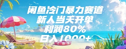闲鱼冷门高利润赛道 新人速成 日入百元 长期稳定
