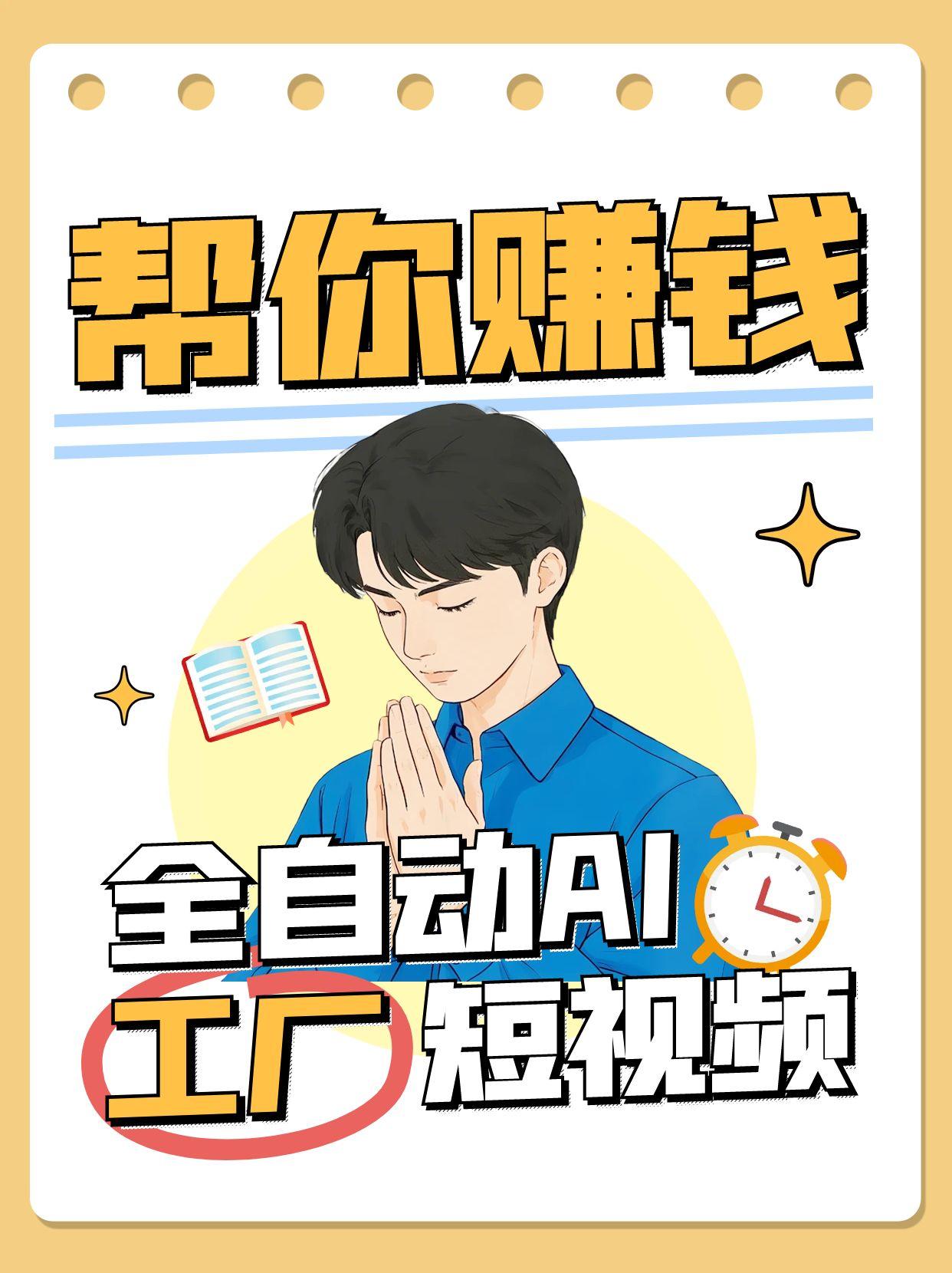 全自动AI短视频工厂 无人值守赚钱神器