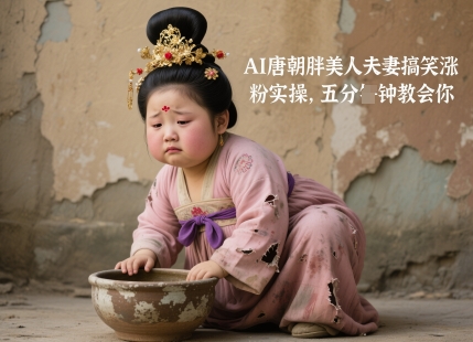 唐朝胖美夫妻AI搞笑互动 20字标题速成秘籍 涨粉必备
