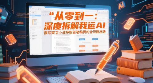 AI赋能爽文创作 首笔稿费之路全解析-九零创业网