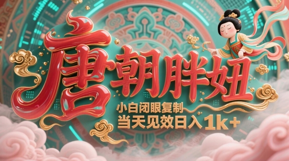 AI克隆唐胖妞日更 小白轻松月入过千-九零创业网