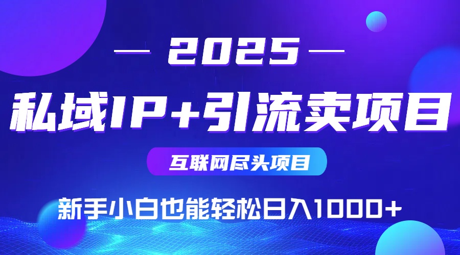 小白轻松日入千 私域IP+项目卖法揭秘-九零创业网