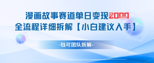 漫画变现速成 单日破千 全流程揭秘-九零创业网