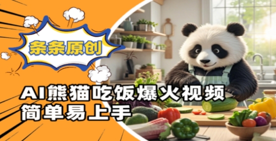 熊猫美食秀 AI镜头下萌动瞬间