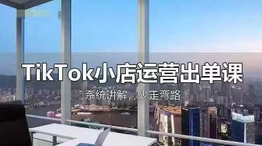 TikTok小店全攻略 开店选品到回款一课掌握-九零创业网