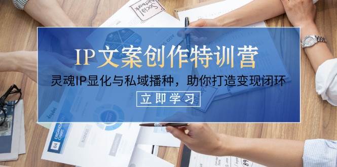 IP文案特训营 灵魂IP打造与私域引流 闭环变现秘诀一课掌握-九零创业网