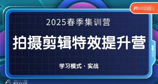 2025春季全能剪辑大师集训营 特效提升一网打尽