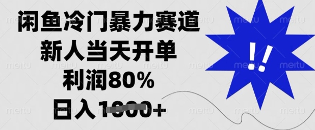 闲鱼冷门高利润赛道 新人速成 日入百元-九零创业网