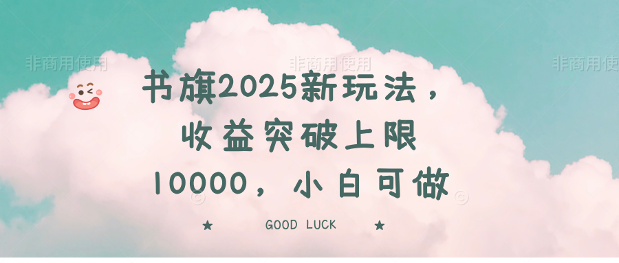 书旗2025新玩法 小白轻松破万收益