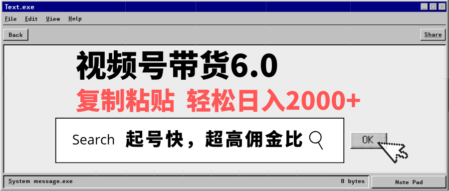 视频号带货新攻略 日入2000+ 快速起号 高佣轻松赚