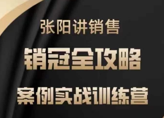 张阳销售实战训练营 案例解析 销冠策略速成