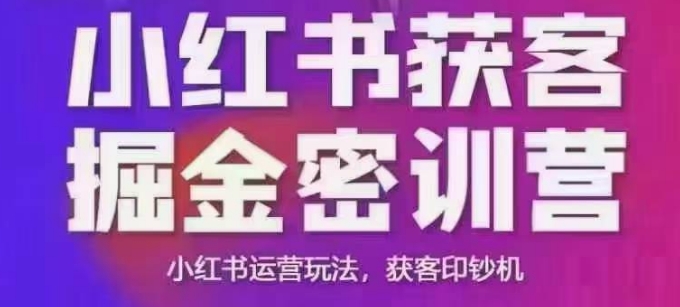 小红书线下课 录音+PPT 揭秘获客印钞机玩法-九零创业网