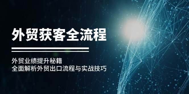外贸业绩翻倍秘籍 外贸全流程解析与实战技巧