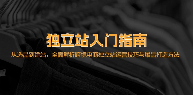 独立站运营全攻略 选品建站 跨境电商爆品秘诀-九零创业网