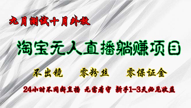 淘宝无人直播新玩法 九月内测 十月亮相 零粉丝零保证金