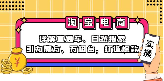 2024淘宝电商秘籍 直通车 搜索 引力魔方 万相台 爆款打造攻略-九零创业网