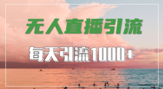 抖音快手视频号通用 无人直播引流秘籍 快速吸粉1000+-九零创业网