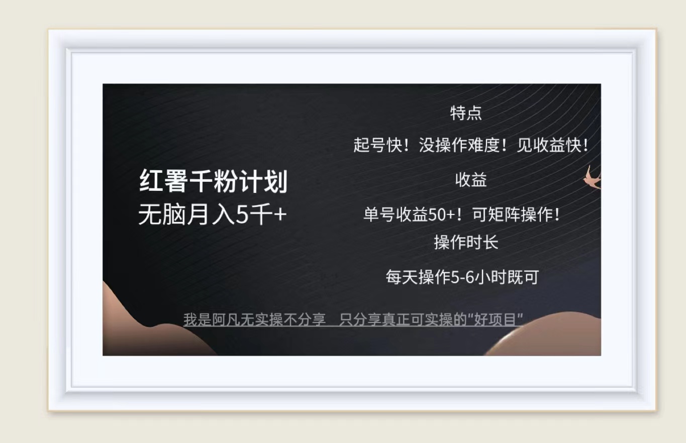 红薯千粉月入攻略 轻松月入五千 双丰收