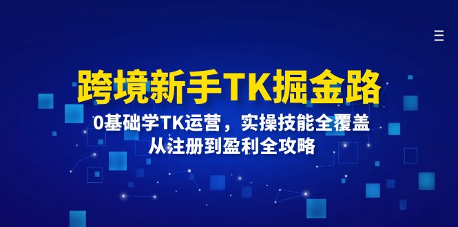 零基础入门TK 运营全技能 盈利攻略一步到位