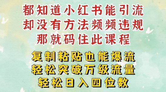 小红书减肥爆款秘诀 复制粘贴 日吸万粉 月入四千