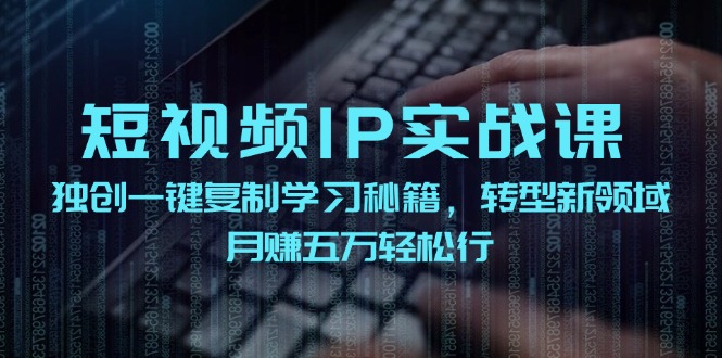 短视频IP实战课 一键复制秘籍 月入五万新领域速成-九零创业网