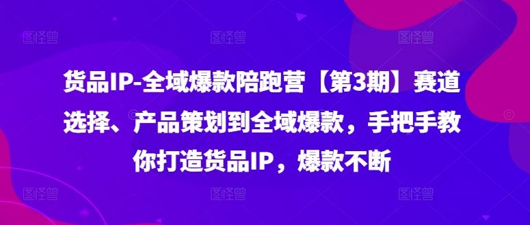货品IP爆款打造全攻略 从赛道选品到全域引爆