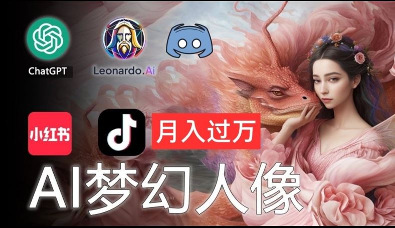 AI摄影梦幻人像 零基础月入过万的秘诀大公开