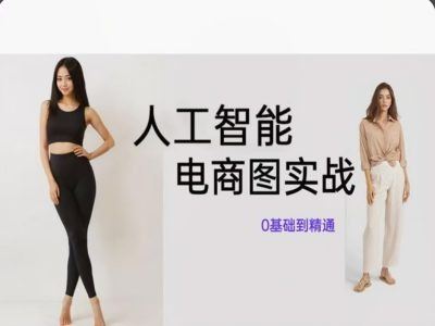 AI绘图电商图 从零基础到精通 实战SD电商图-九零创业网