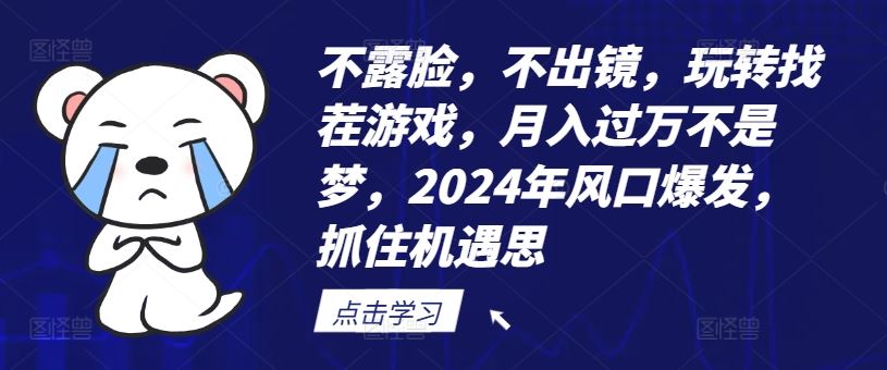 隐身挑战找茬王 2024年线上游戏月入过万新风口-九零创业网