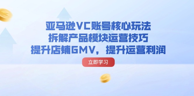 亚马逊VC账号核心玩法解析 GMV利润双提升策略-九零创业网