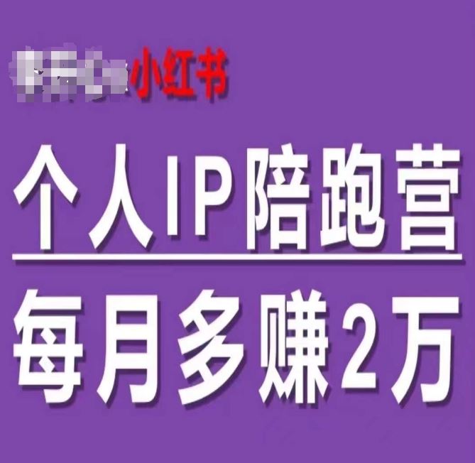 60天打造自动成交IP 月入2万 小红书陪跑营助你飞跃-九零创业网