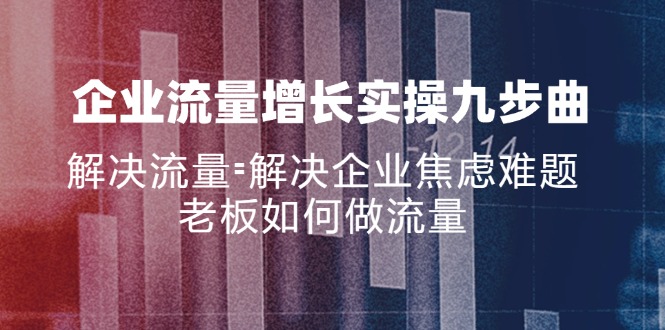 老板必看 九步曲破解企业流量焦虑 流量解忧之道-九零创业网