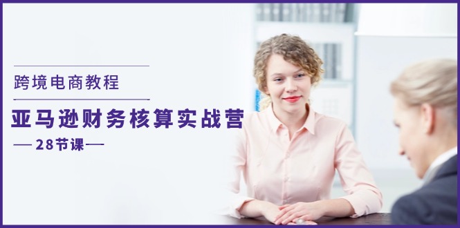 亚马逊财务核算实战营 28节课解锁跨境电商财务秘籍-九零创业网