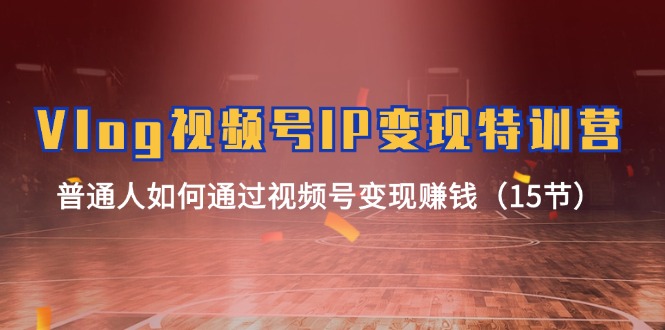 Vlog视频号变现特训营 15招教你普通人视频号赚钱秘诀-九零创业网