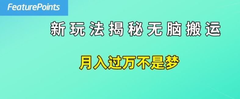 轻松搬运 日赚50美元 揭秘赚钱新途径-九零创业网
