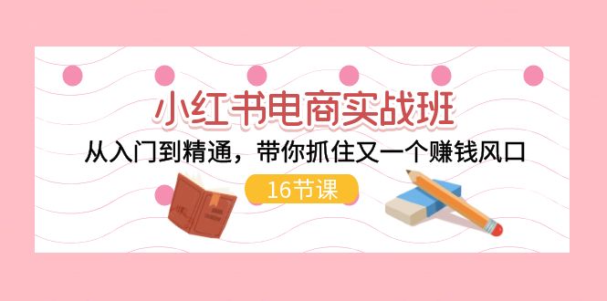11533期小红书电商班 从新手到高手 风口赚钱攻略