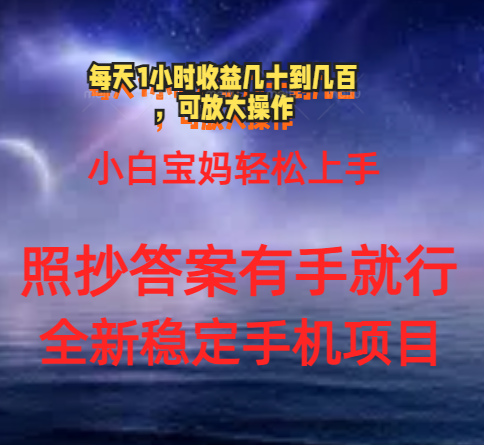宝妈小白轻松学手机项目 每日1小时 稳定月入百元-九零创业网
