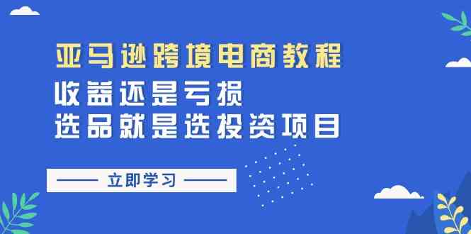 亚马逊跨境电商选品 投资收益关键点