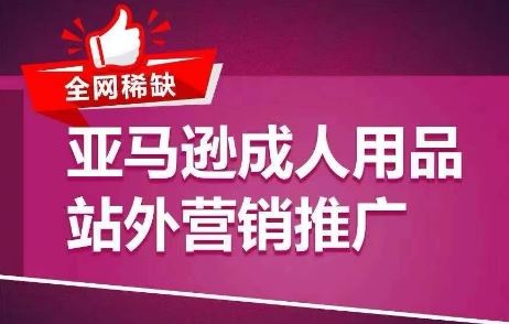 全网独霸 亚马逊成人用品站外营销 引爆流量 爆单秘籍-九零创业网