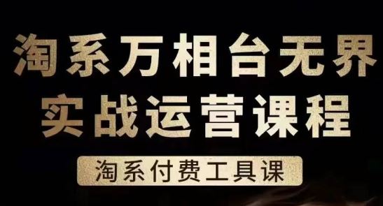 淘系万相台付费工具课 实战运营 解锁电商新境界