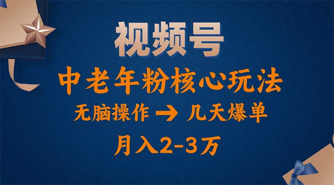 11288期视频号热玩攻略 中老年轻松月入两万
