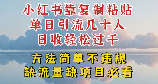 小红书轻松日引百人 复制粘贴技巧揭秘