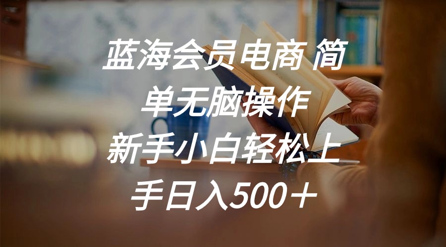 蓝海会员电商 小白轻松日赚500+