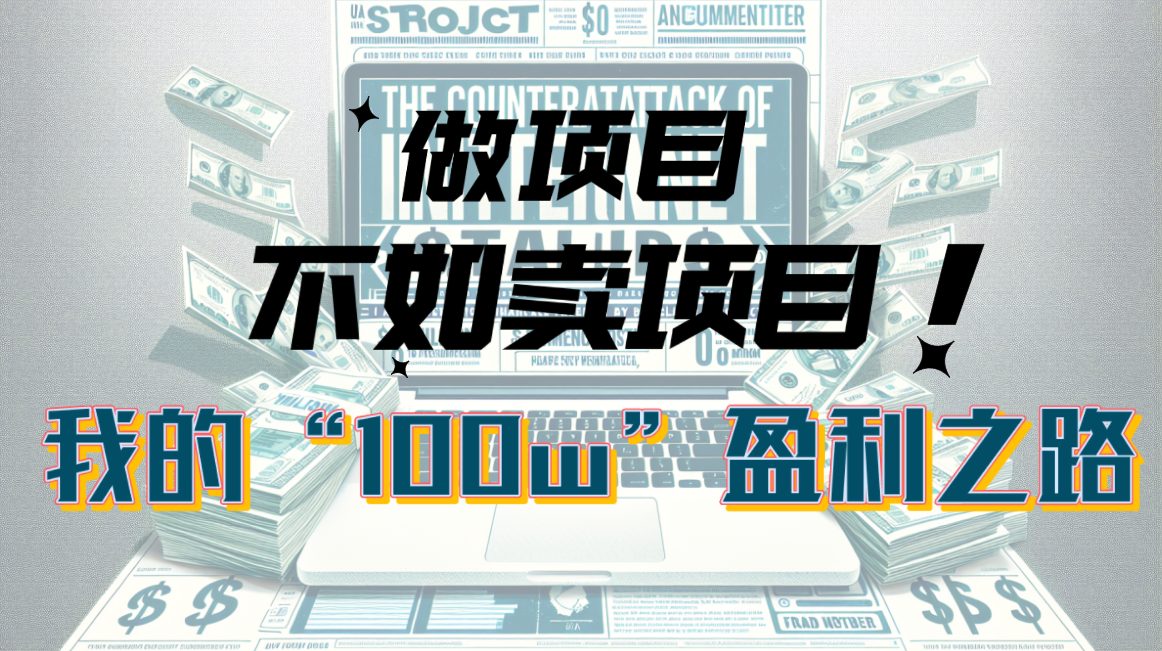 项目转售盈利秘籍 轻松实现百万收益之道-九零创业网